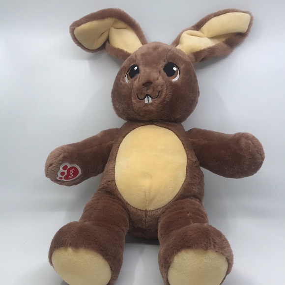 Build A Bear Plush Jumpin Jack Rabbit Mocha Brown Stuffed Animal - Picture 4 of 8